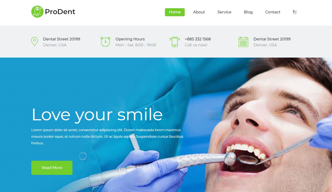 Dentist Website (Frontend)